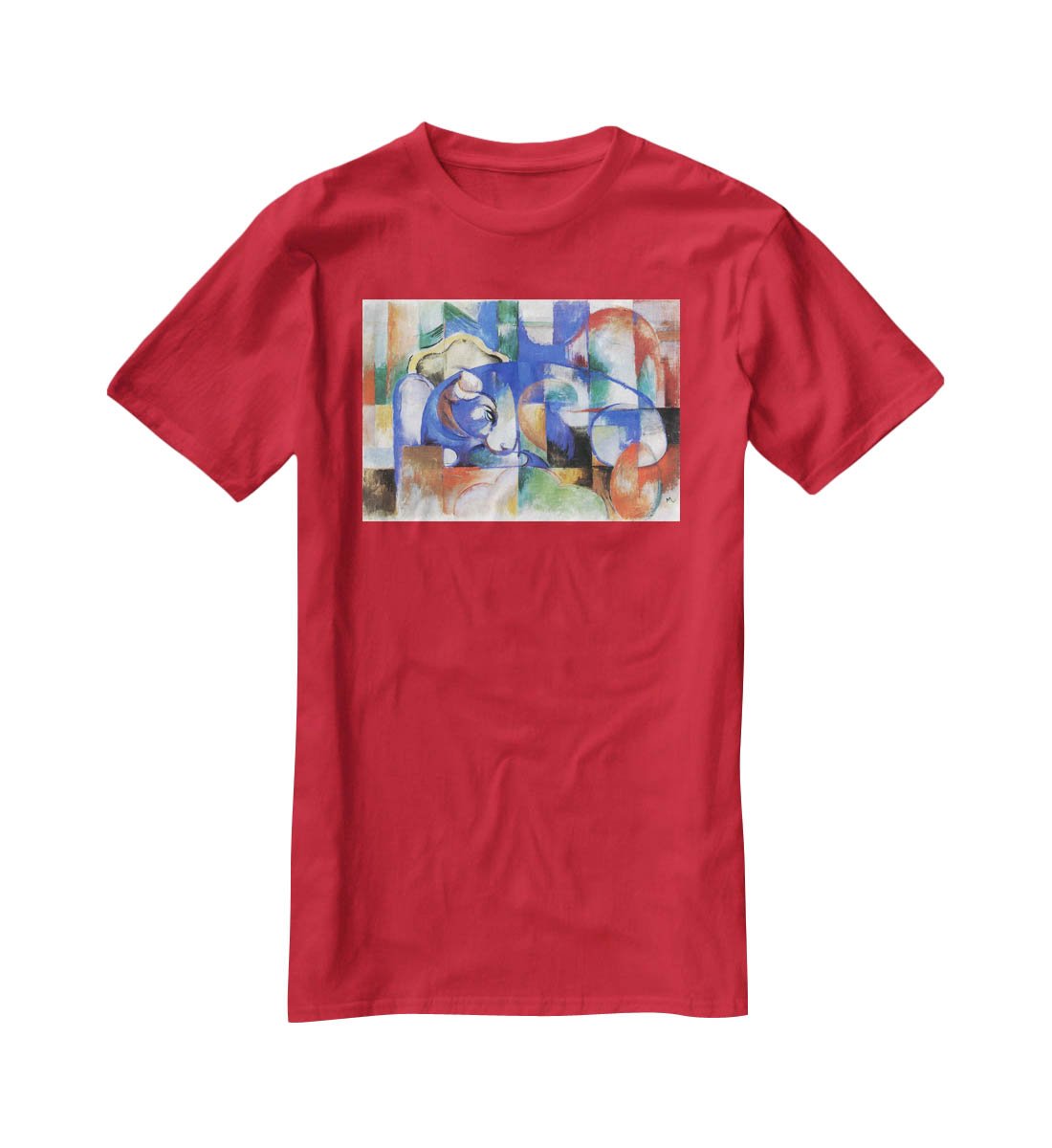 Bull by Franz Marc T-Shirt - Canvas Art Rocks - 4
