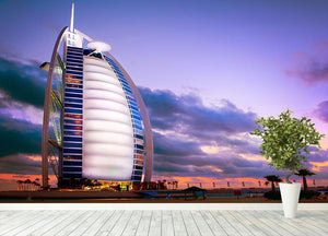 Burj Al Arab hotel Wall Mural Wallpaper - Canvas Art Rocks - 4