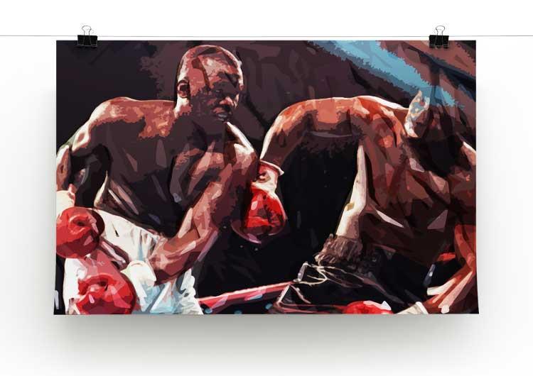 Buster Douglas v Mike Tyson Print - Canvas Art Rocks - 2