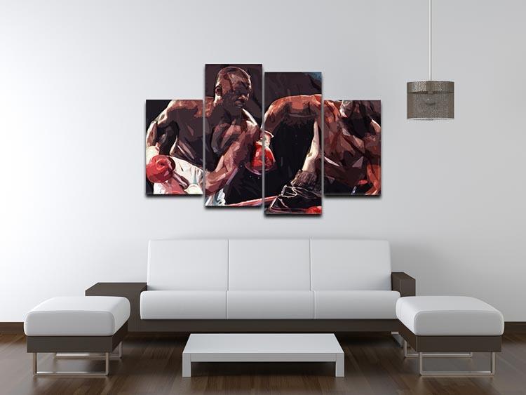 Buster Douglas v Mike Tyson 4 Split Panel Canvas - Canvas Art Rocks - 3