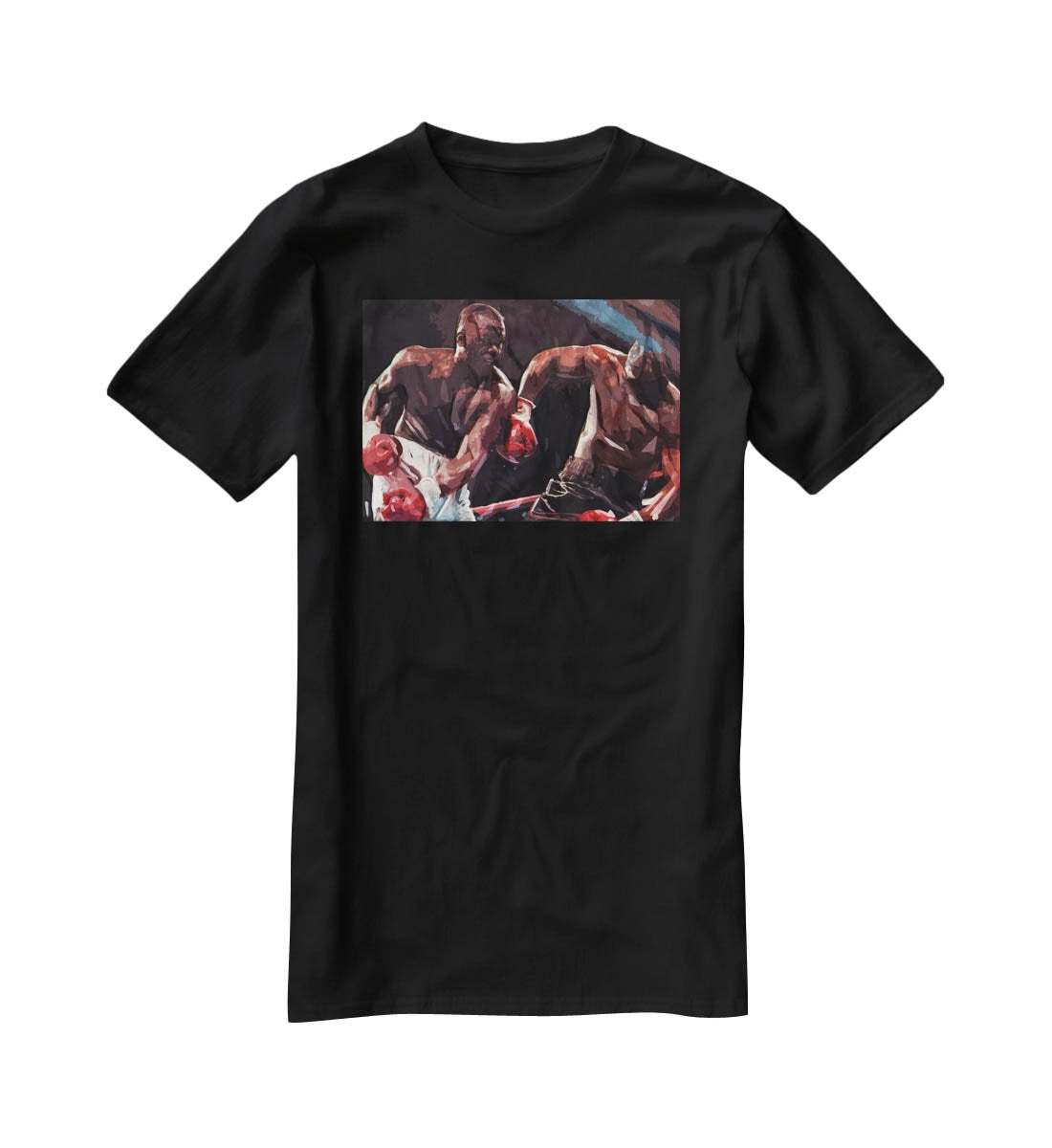 Buster Douglas v Mike Tyson T-Shirt - Canvas Art Rocks - 1