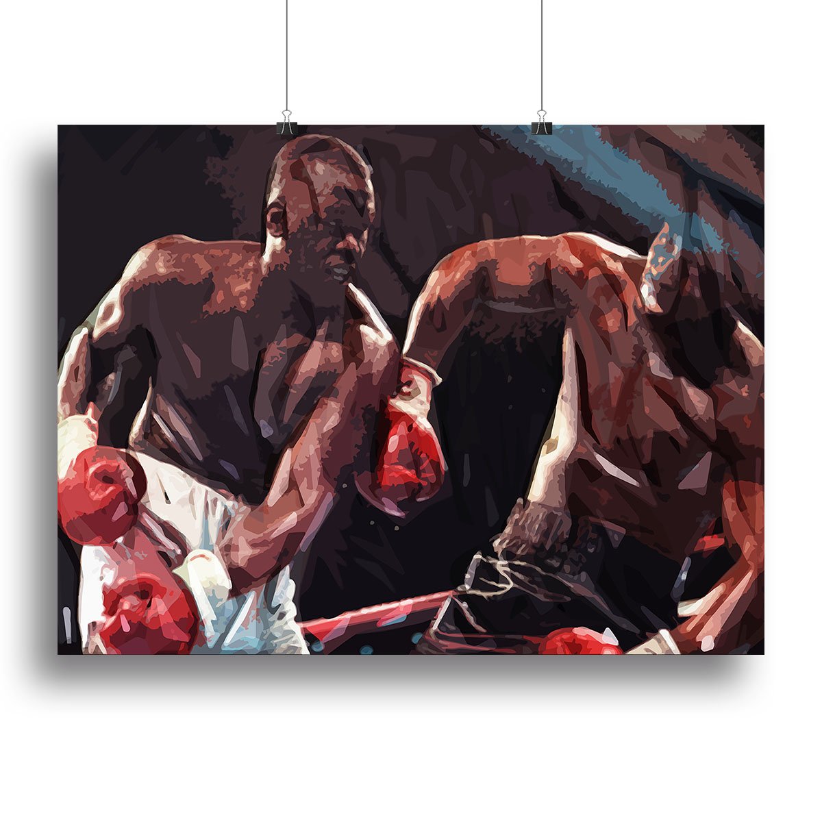 Buster Douglas v Mike Tyson Canvas Print or Poster