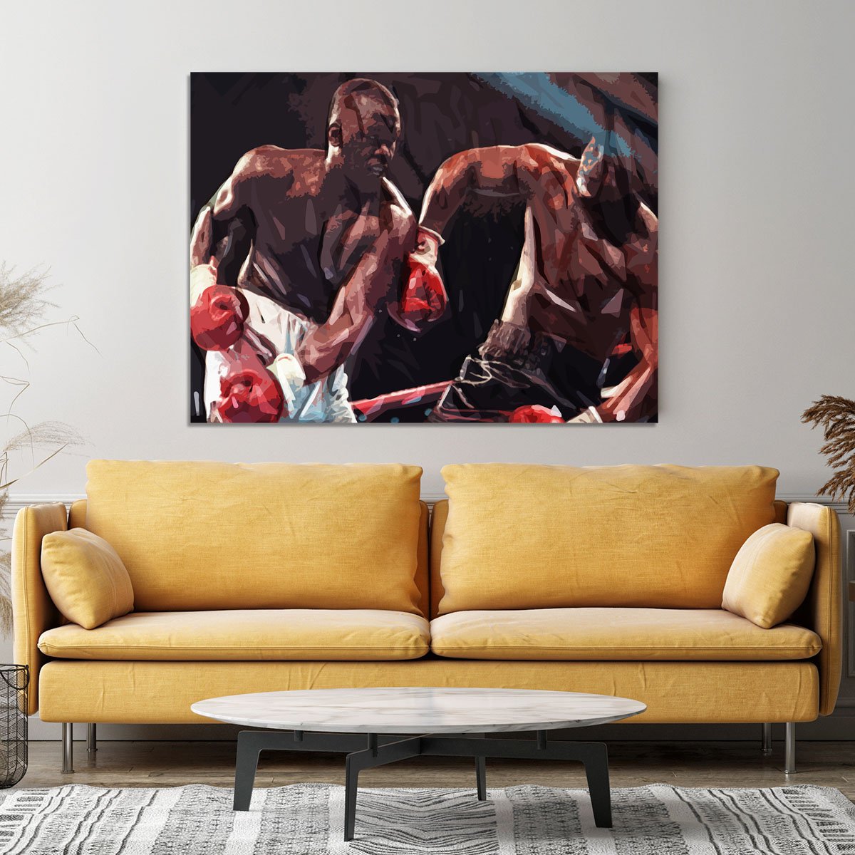 Buster Douglas v Mike Tyson Canvas Print or Poster