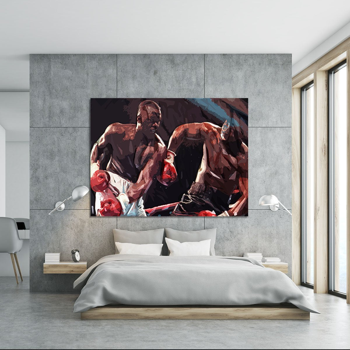 Buster Douglas v Mike Tyson Canvas Print or Poster