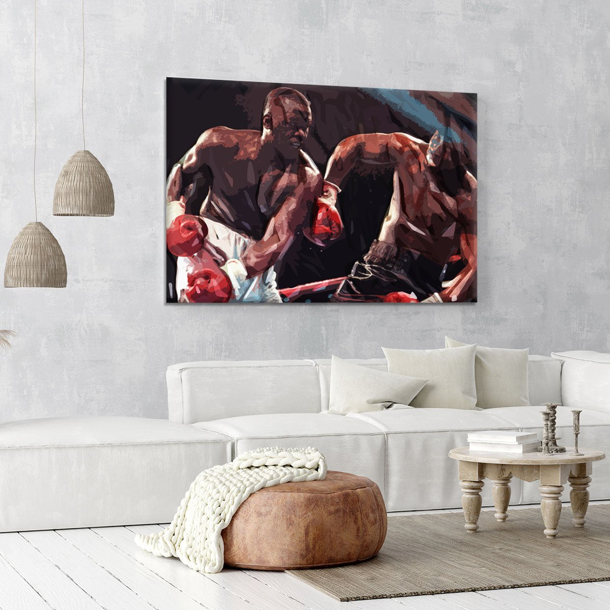 Buster Douglas v Mike Tyson Canvas Print or Poster