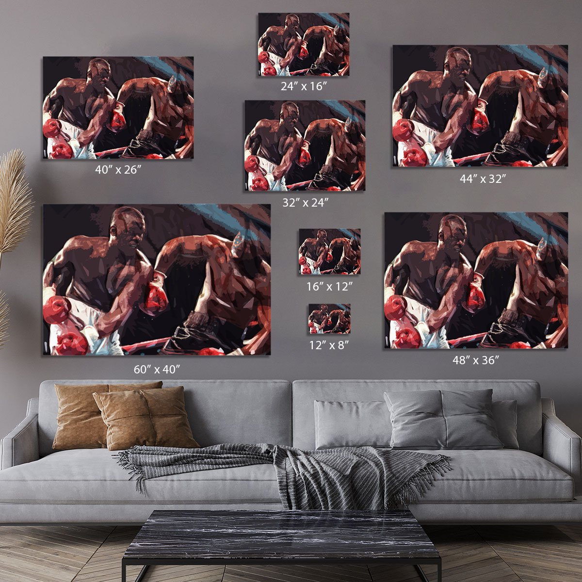 Buster Douglas v Mike Tyson Canvas Print or Poster