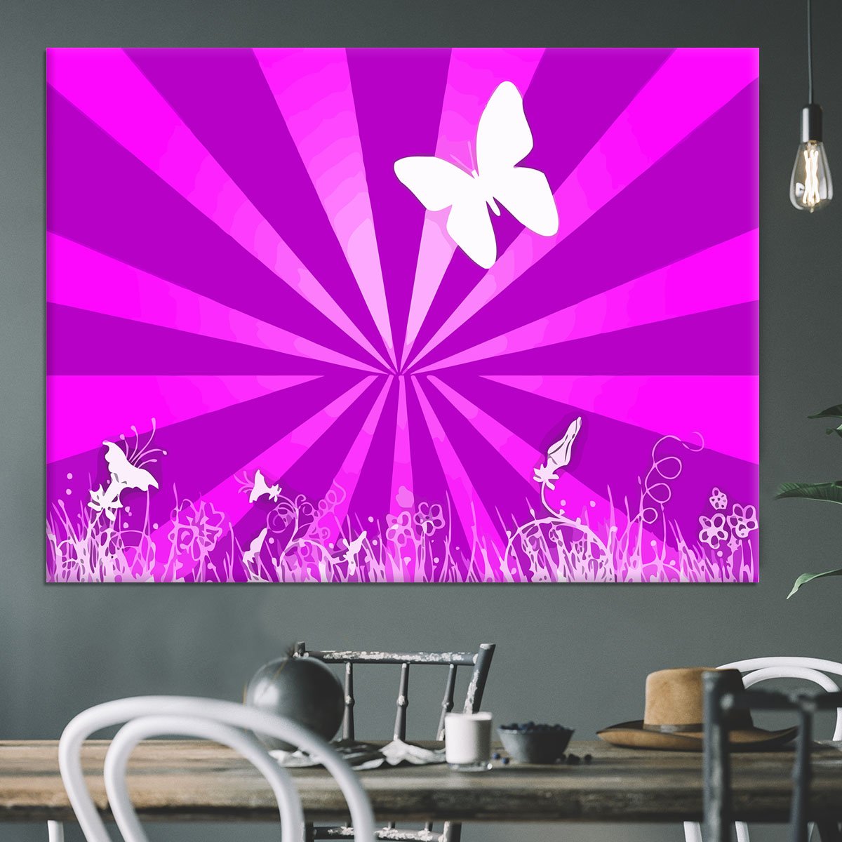Butterfly Abstract Canvas Print or Poster