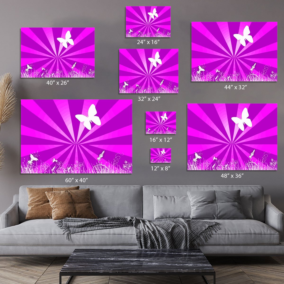 Butterfly Abstract Canvas Print or Poster