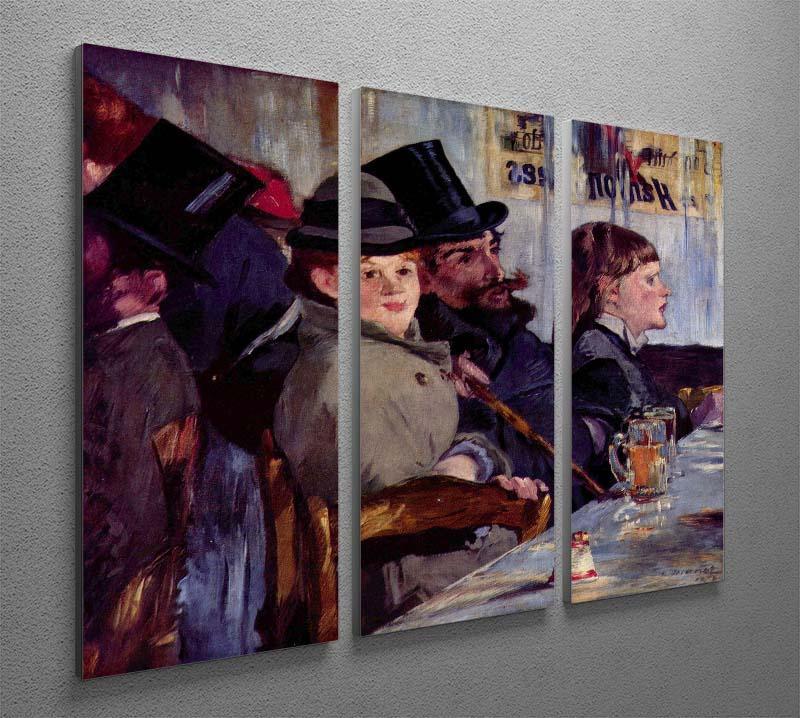 Cabaret in Reichshoffen by Manet 3 Split Panel Canvas Print - Canvas Art Rocks - 2