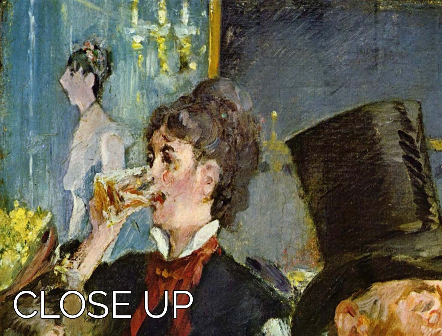 Cafe Concert by Manet 3 Split Panel Canvas Print - Canvas Art Rocks - 3