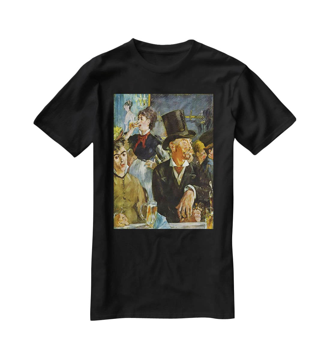 Cafe Concert by Manet T-Shirt - Canvas Art Rocks - 1