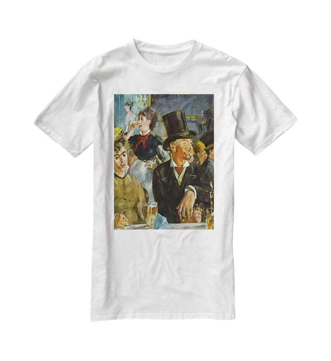 Cafe Concert by Manet T-Shirt - Canvas Art Rocks - 5