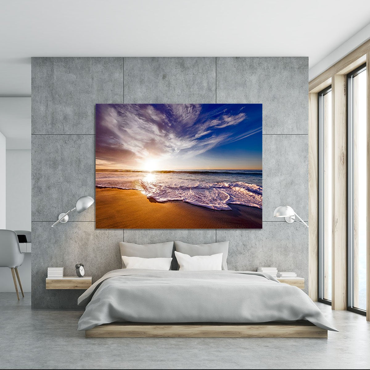 California Beach Canvas Print or Poster