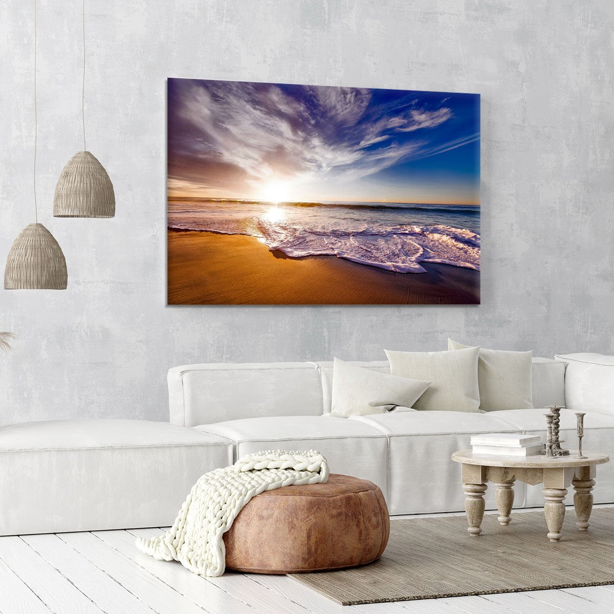 California Beach Canvas Print or Poster