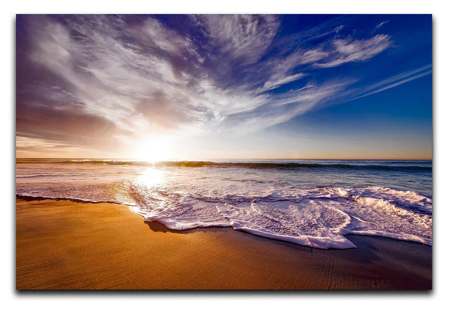 California Beach Print - Canvas Art Rocks - 1