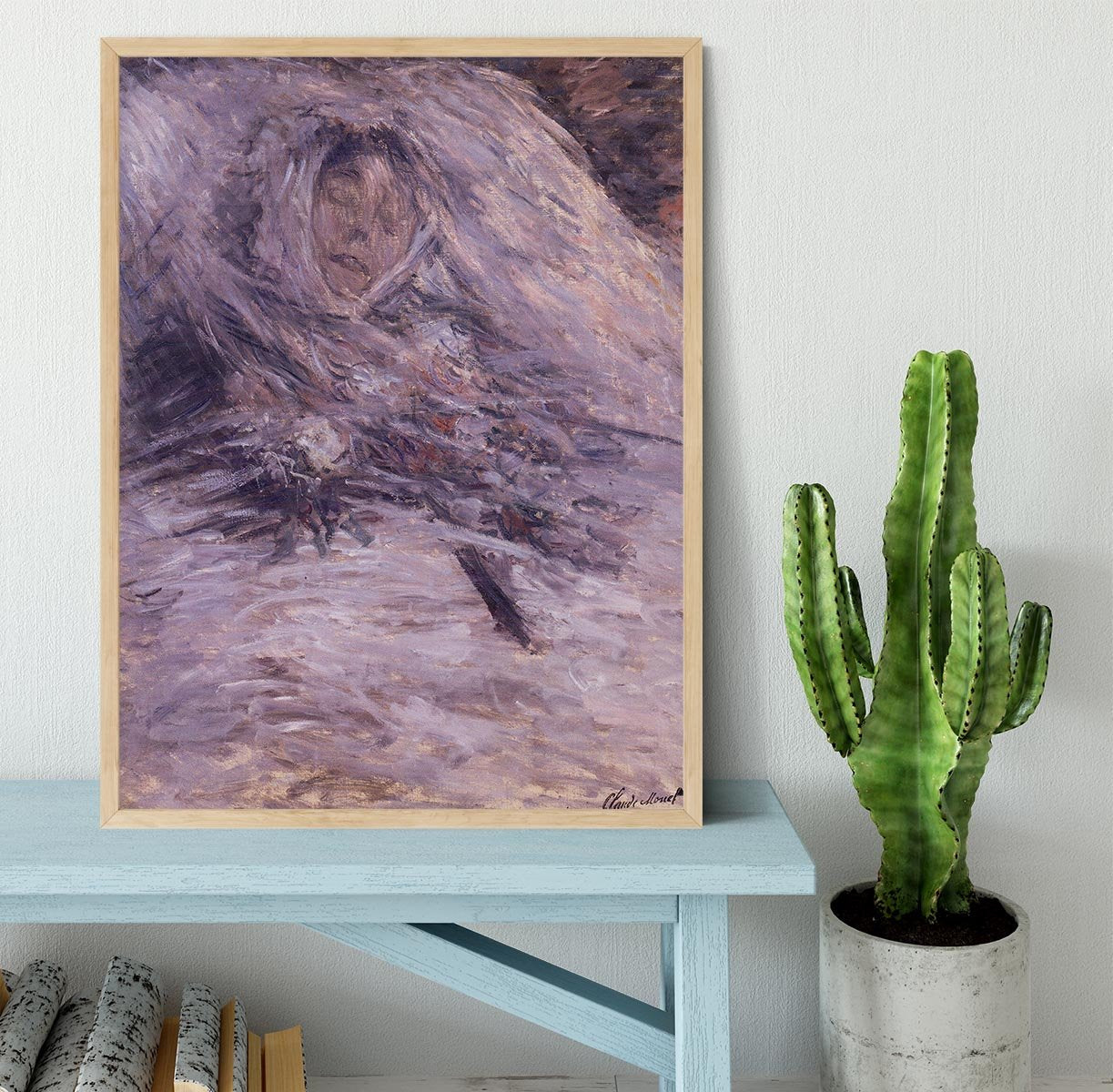 Camille Monet sur son lit de mort by Monet Framed Print - Canvas Art Rocks - 4