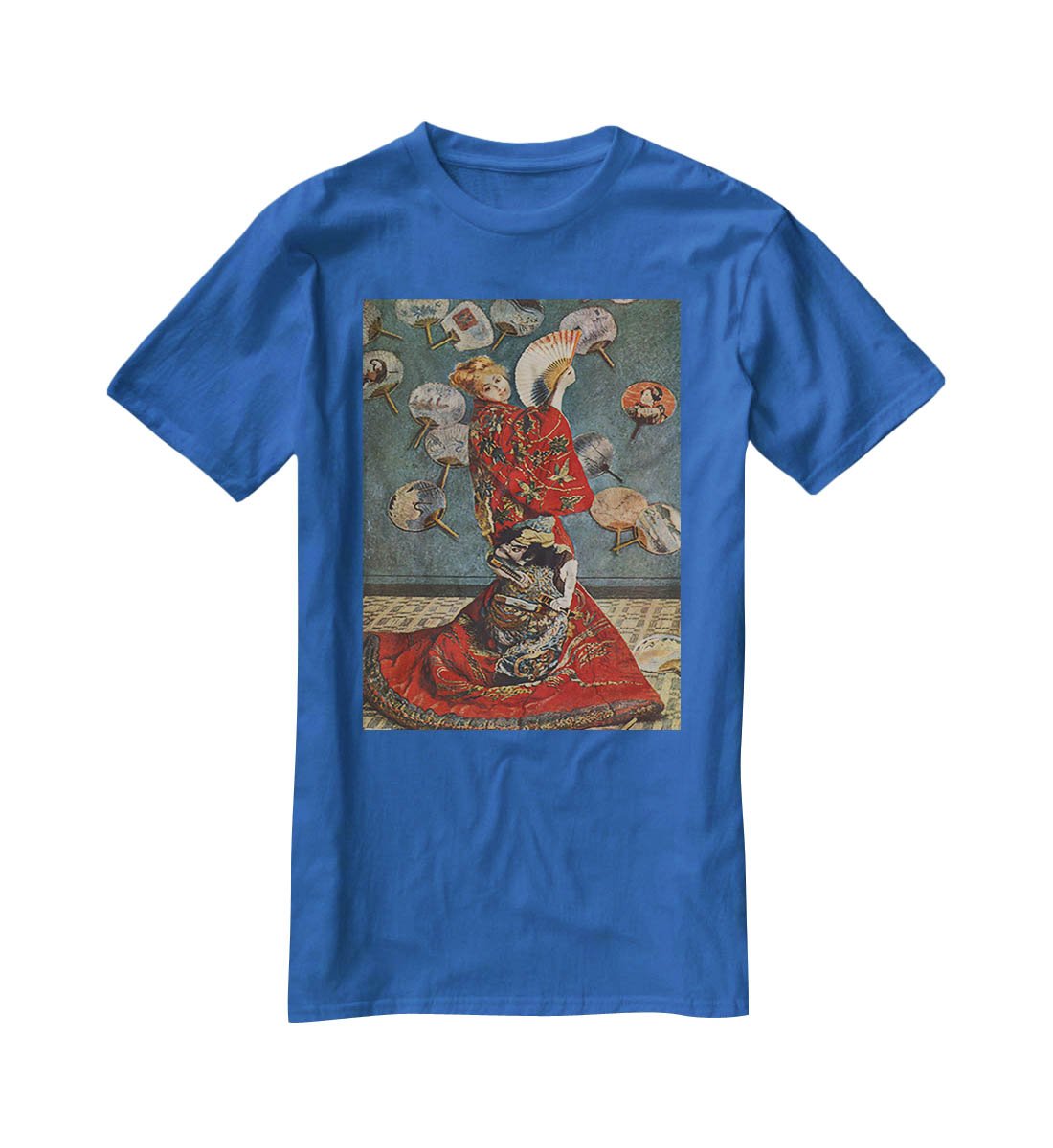 Camille in Japanese dress by Monet T-Shirt - Canvas Art Rocks - 2