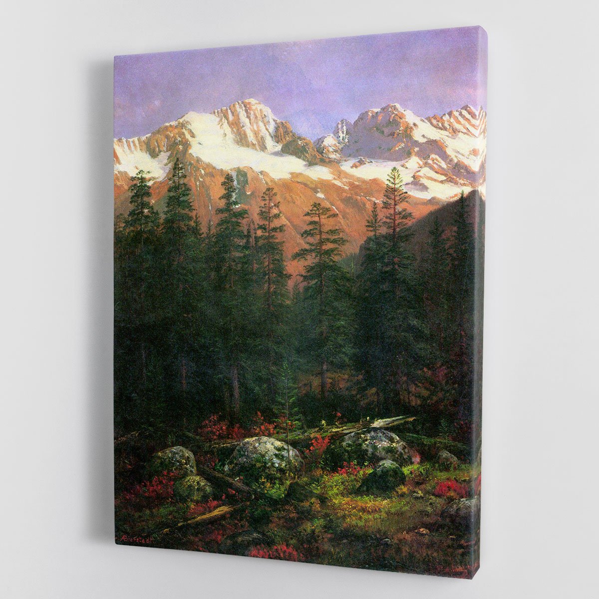 Canadian Rockies by Bierstadt Canvas Print or Poster