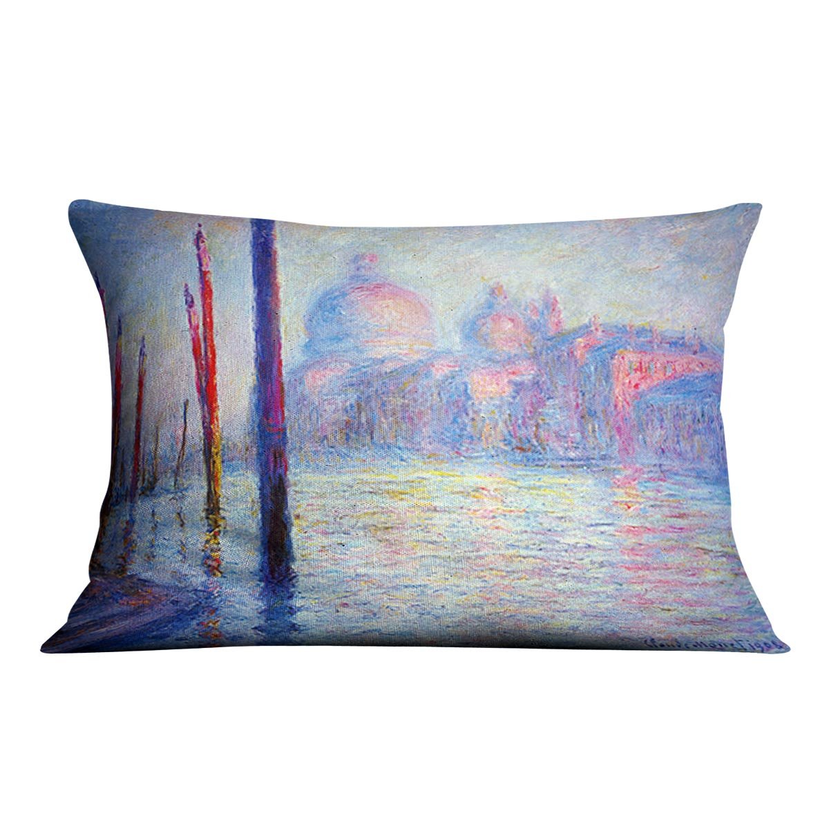 Canal Grand by Monet Throw Pillow
