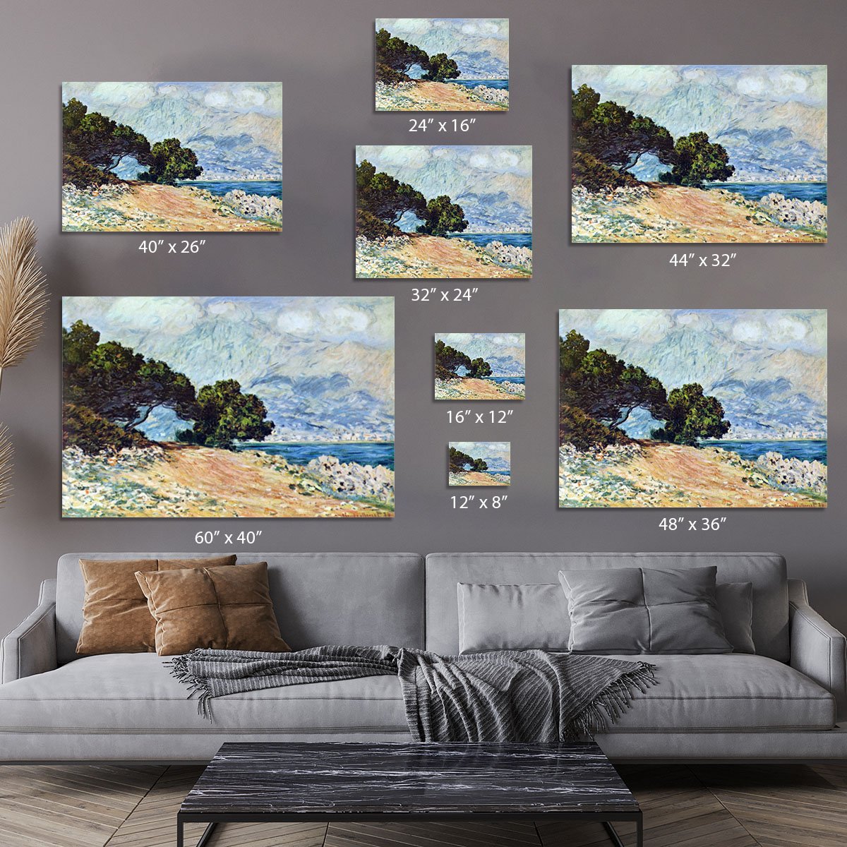 Cape Martin in Menton by Monet Canvas Print or Poster