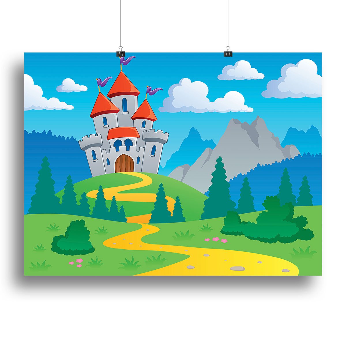 Castle theme landscap Canvas Print or Poster