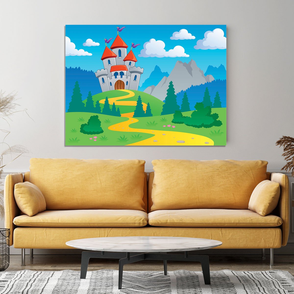 Castle theme landscap Canvas Print or Poster