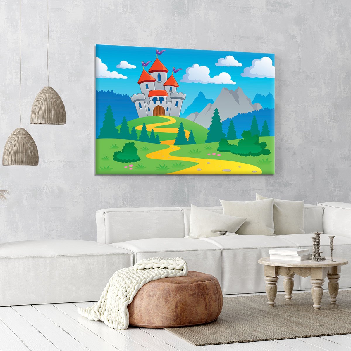 Castle theme landscap Canvas Print or Poster