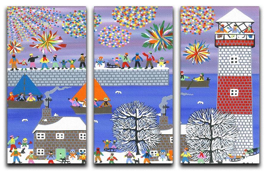 Celebration by Gordon Barker 3 Split Panel Canvas Print - Canvas Art Rocks - 1