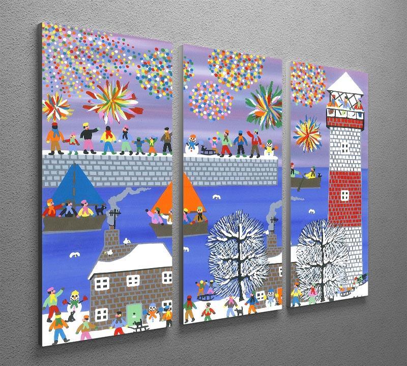 Celebration by Gordon Barker 3 Split Panel Canvas Print - Canvas Art Rocks - 2