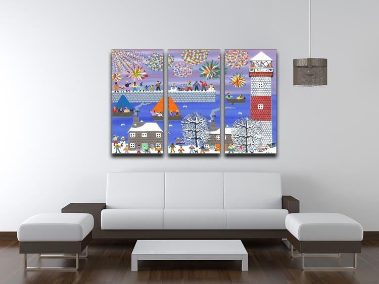 Celebration by Gordon Barker 3 Split Panel Canvas Print - Canvas Art Rocks - 3
