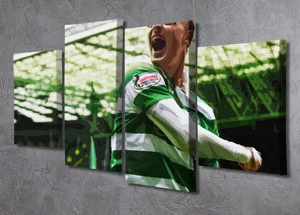 Celtic Leigh Griffiths 4 Split Panel Canvas - Canvas Art Rocks - 2