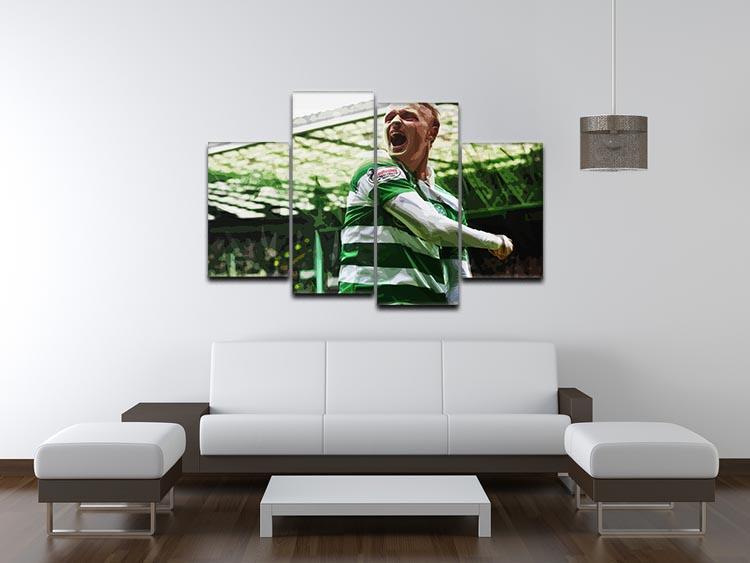 Celtic Leigh Griffiths 4 Split Panel Canvas - Canvas Art Rocks - 3