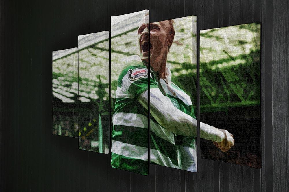 Celtic Leigh Griffiths 5 Split Panel Canvas - Canvas Art Rocks - 2