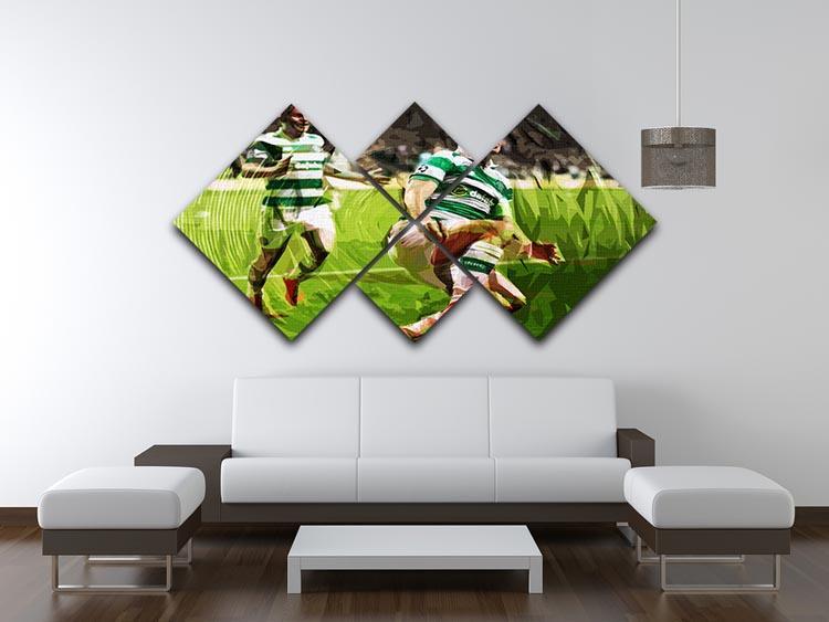 Celtic Scott Brown 4 Square Multi Panel Canvas - Canvas Art Rocks - 3