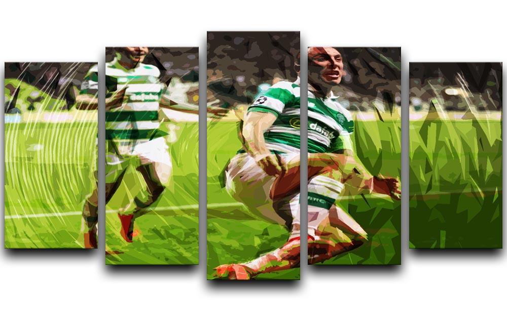 Celtic Scott Brown 5 Split Panel Canvas  - Canvas Art Rocks - 1