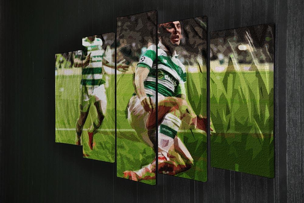 Celtic Scott Brown 5 Split Panel Canvas - Canvas Art Rocks - 2