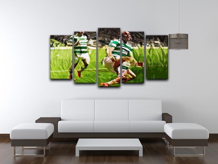 Celtic Scott Brown 5 Split Panel Canvas - Canvas Art Rocks - 3