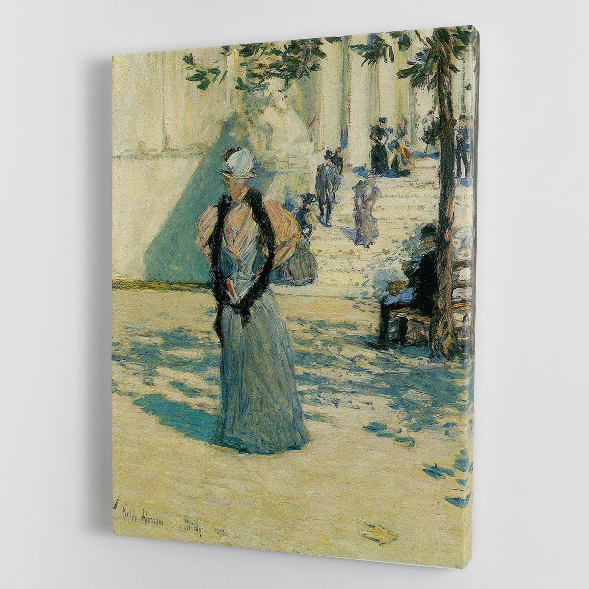 Characters in the sunlight by Hassam Canvas Print or Poster