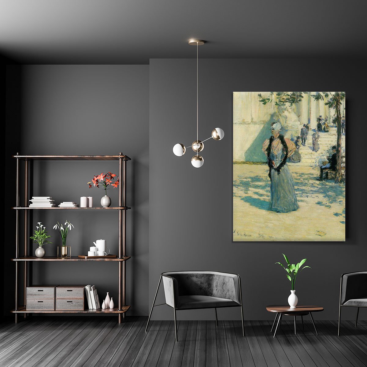 Characters in the sunlight by Hassam Canvas Print or Poster