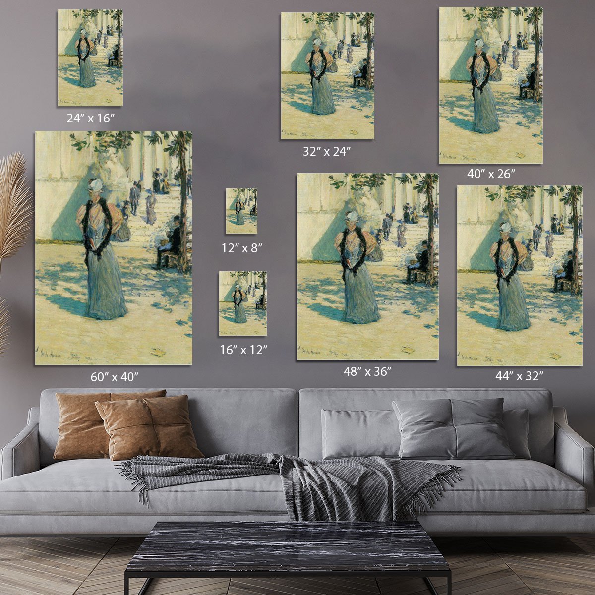 Characters in the sunlight by Hassam Canvas Print or Poster