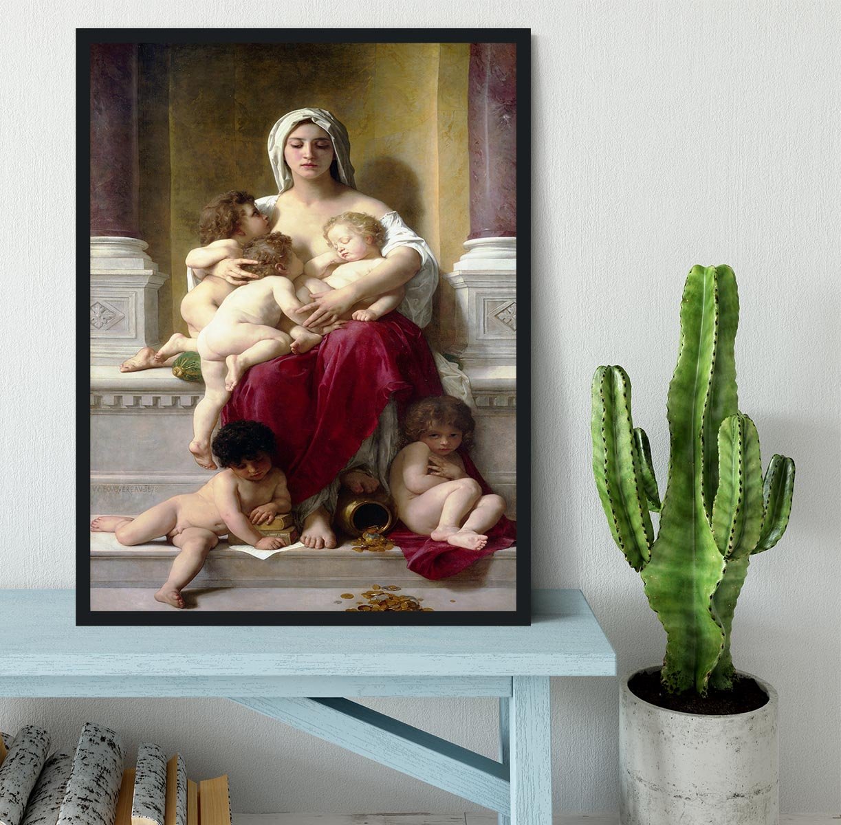 Charity By Bouguereau Framed Print - Canvas Art Rocks - 2