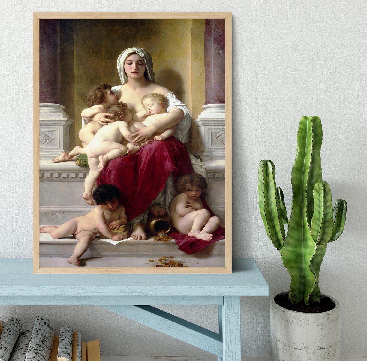 Charity By Bouguereau Framed Print - Canvas Art Rocks - 4