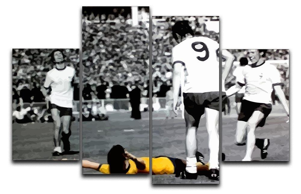 Charlie George 4 Split Panel Canvas  - Canvas Art Rocks - 1