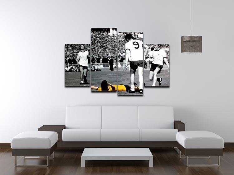 Charlie George 4 Split Panel Canvas - Canvas Art Rocks - 3