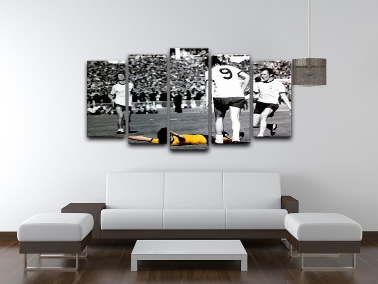 Charlie George 5 Split Panel Canvas - Canvas Art Rocks - 3