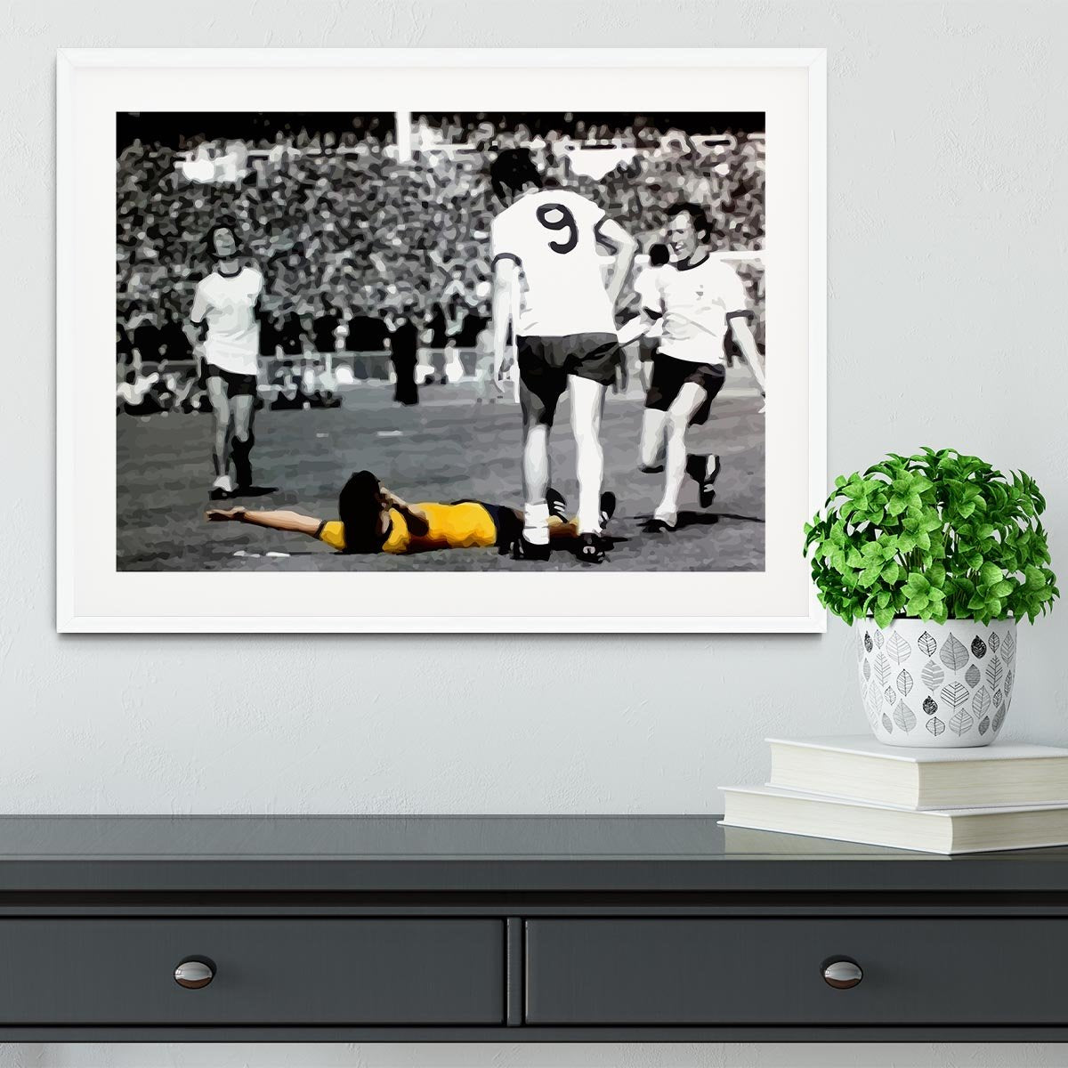 Charlie George Framed Print - Canvas Art Rocks - 5