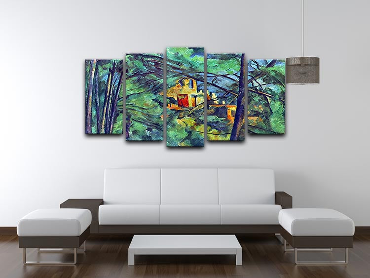 Chateau Noir by Cezanne 5 Split Panel Canvas - Canvas Art Rocks - 3