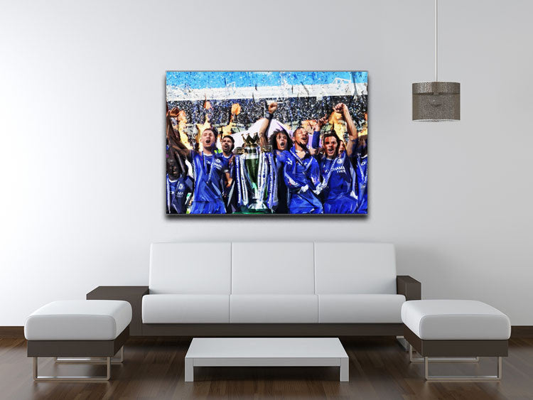 Chelsea FC Premier League Winners 2017 Canvas Print & Poster - US Canvas Art Rocks