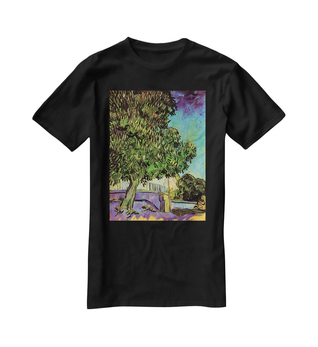 Chestnut Tree in Blossom by Van Gogh T-Shirt - Canvas Art Rocks - 1