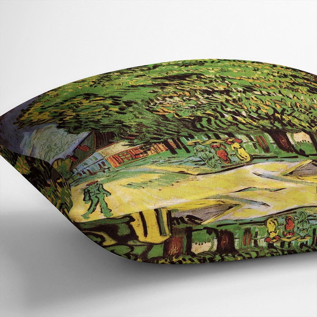Chestnut Trees in Blossom by Van Gogh Throw Pillow